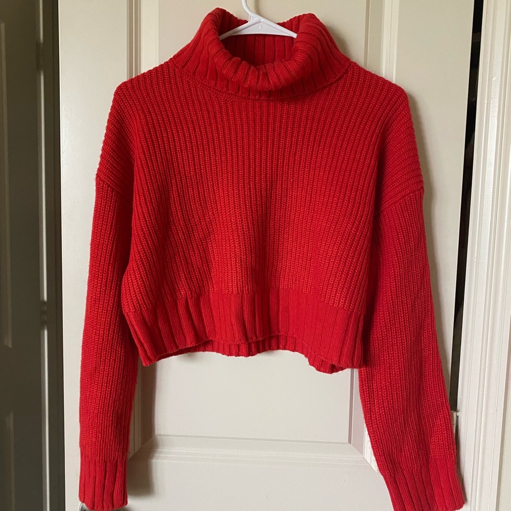 Red Turtleneck Women’s Sweater